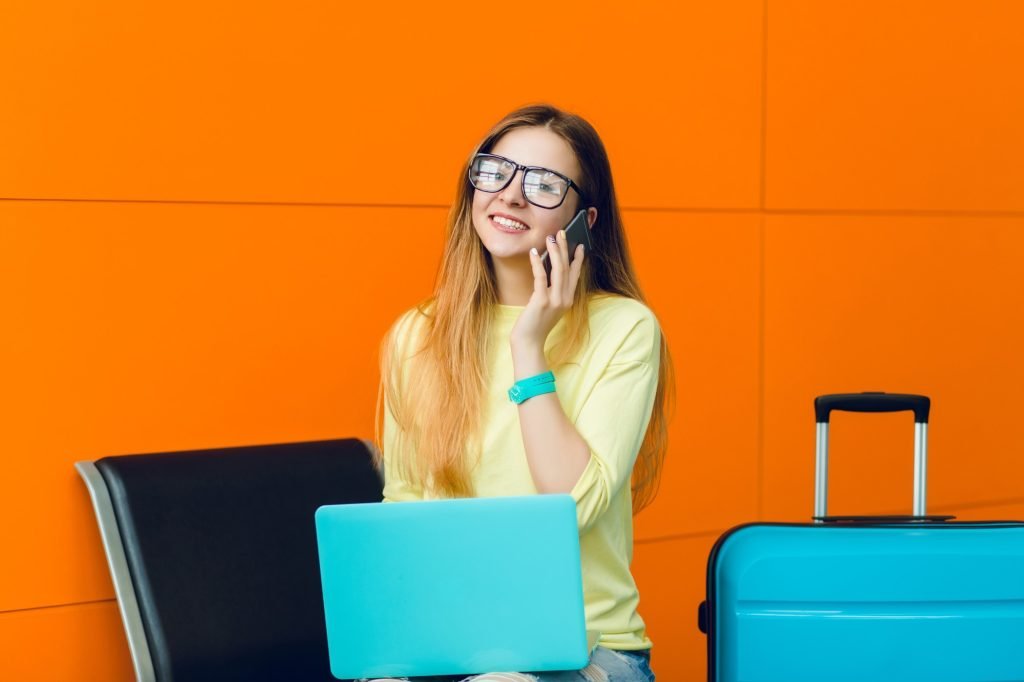 Conexão no aeroporto com chip internacional